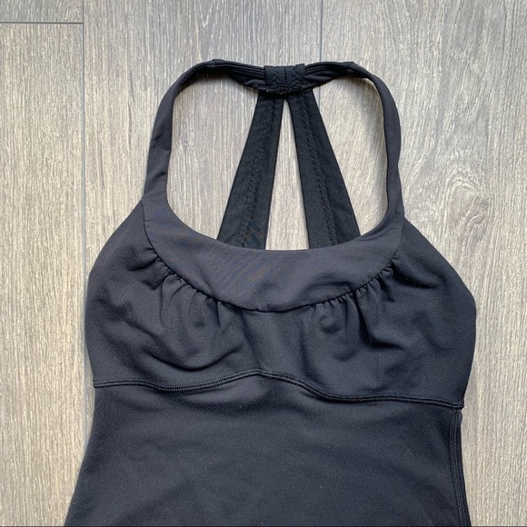Lululemon Scoop Me Up Tank Top Black Racerback Size 4 - Picture 4 of 11